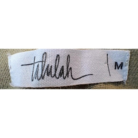 Tallulah Womens Khaki Tan Distressed Overall Shorts, Size M - Picture 3 of 5